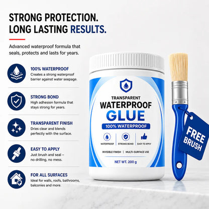 Transparent Waterproof Glue + Free Brush 🔥