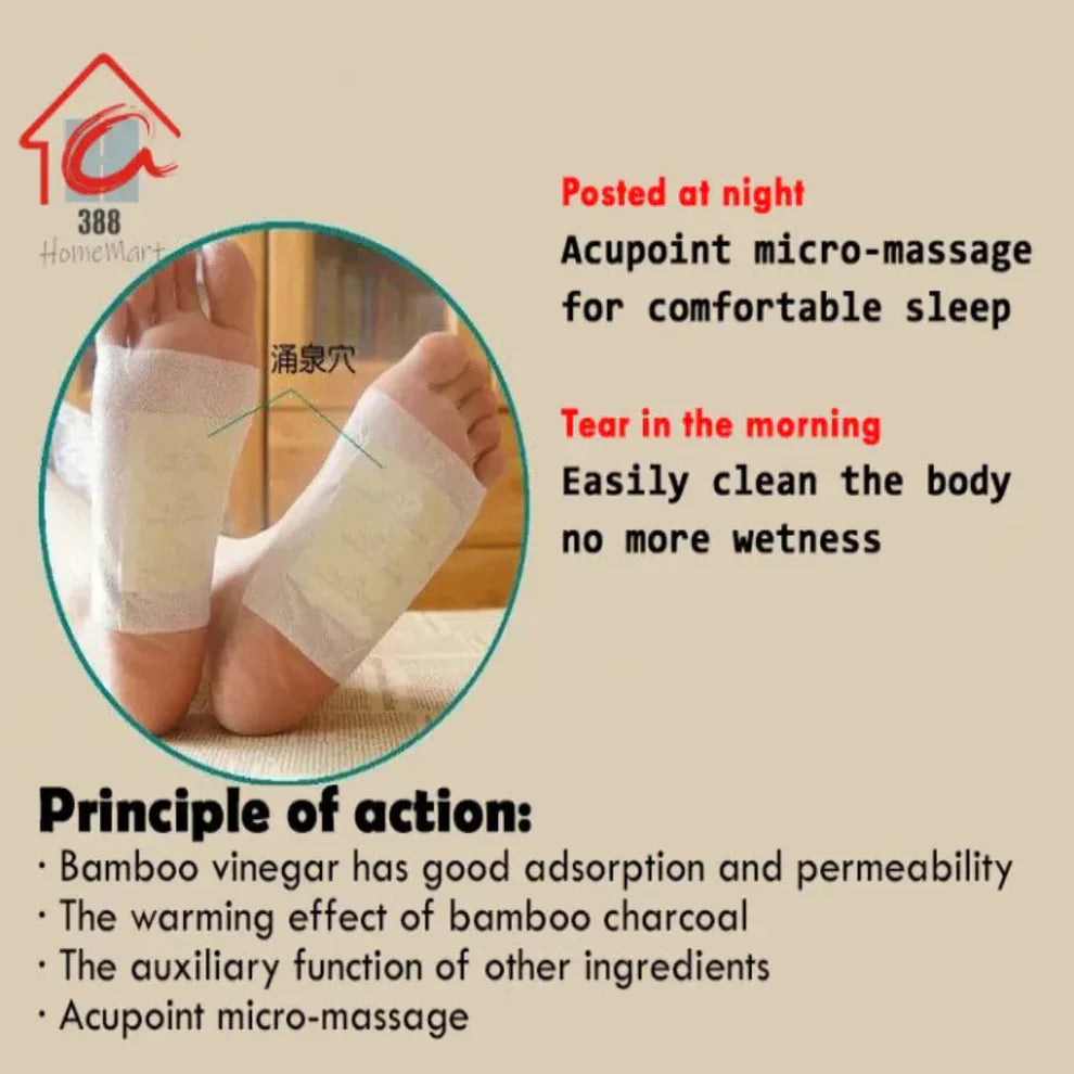 100% Herbal & Gentle Ingredient Detox Foot Pads BUY 1 GET 1 FREE