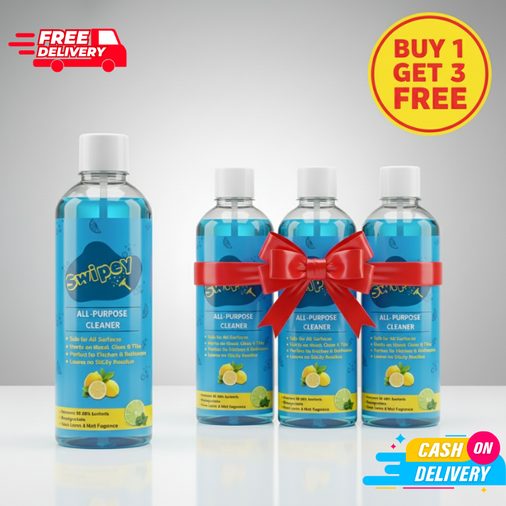 Swipey Shine - India’s No.1 All-Purpose Cleaner (Buy 1 Get 3 Free)