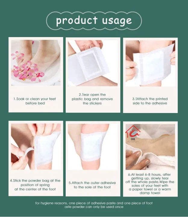 100% Herbal & Gentle Ingredient Detox Foot Pads BUY 1 GET 1 FREE