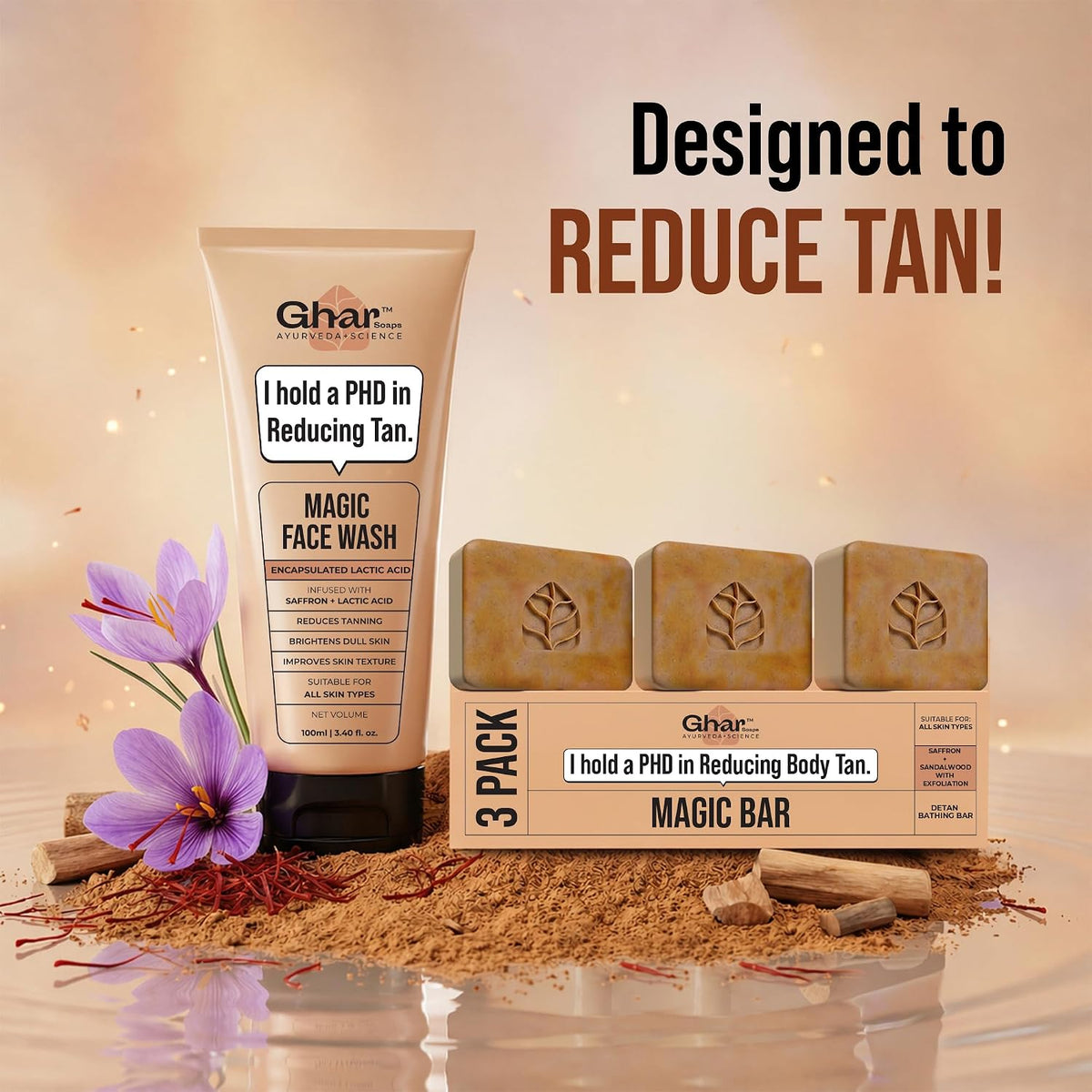 Magic Soap 3 Pack + Magic Face Wash 100ml