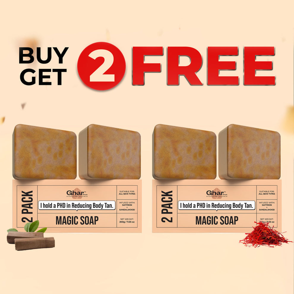 🔥Buy 2 Get 2 Free 🔥| Magic Soap (Sandal Wood and Saffron Soap)